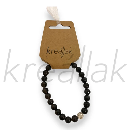 Ásvány karkötő - Szürke achát karkötő