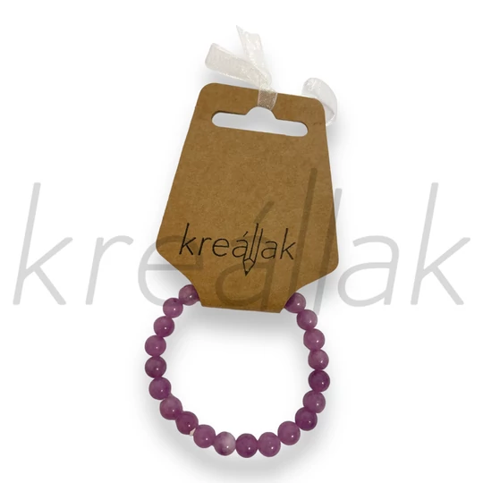 Ásvány karkötő - Lila achát ásvány karkötő