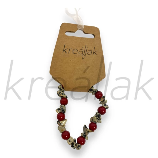 Ásvány karkötő - Dalmata jáspis karkötő