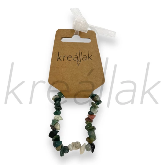 Ásvány karkötő - Zöld jáspis karkötő