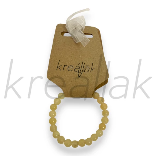 Ásvány karkötő - Sárga achát karkötő