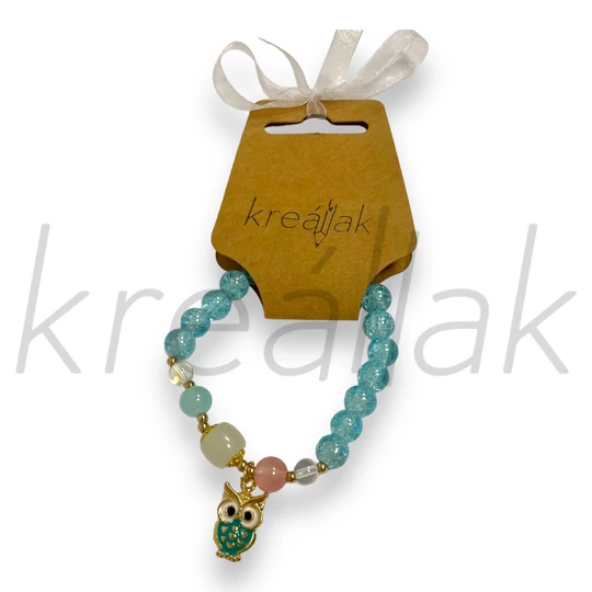 Karkötő - Sárga apró gyöngyös karkötő