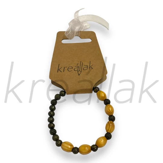 Karkötő - Fa rózsás karkötő