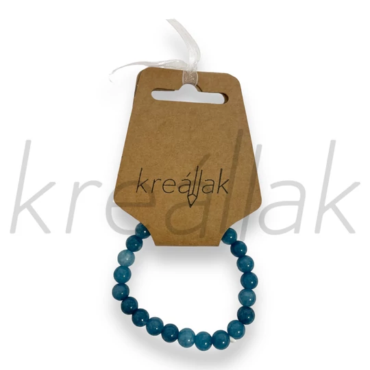 Ásvány karkötő - Kék achát karkötő