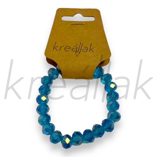 Karkötő - Türkízkék gyöngyös karkötő