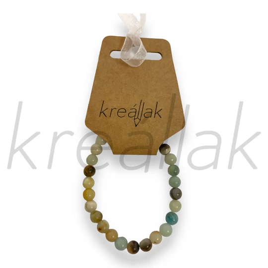 Ásvány karkötő - Amazonit karkötő menta