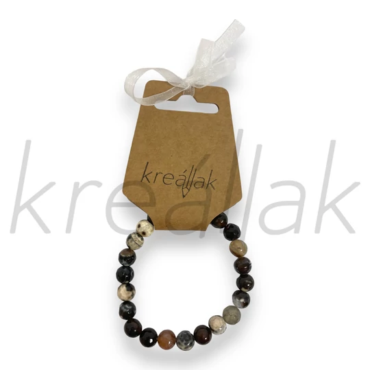 Ásvány karkötő - Magnezit karkötő piros