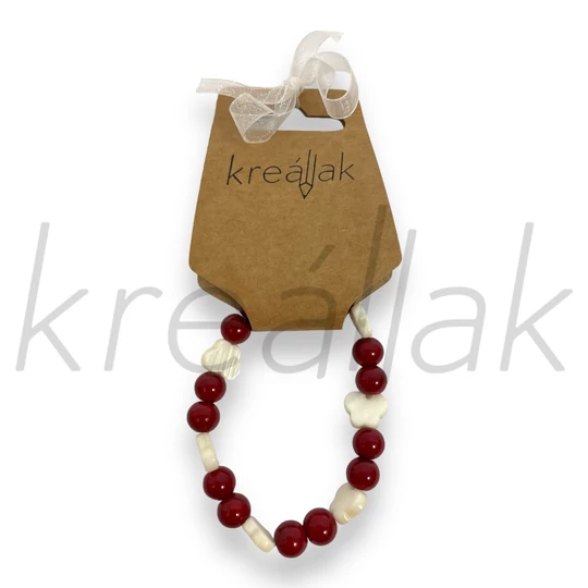 Ásvány karkötő - Lepkés karkötő