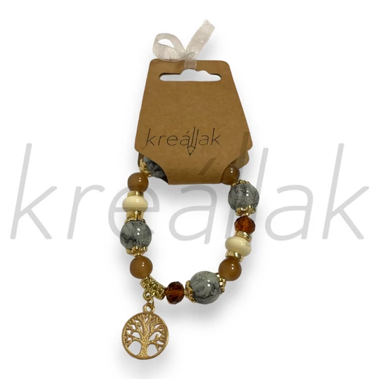 Karkötő - Barna életfás karkötő
