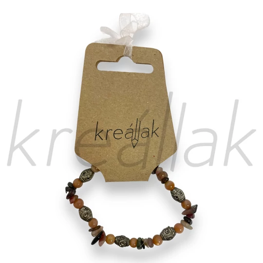 Ásvány karkötő - Napkó karkötő teknőssel