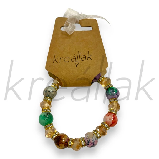 Karkötő - Színes gyöngyös karkötő