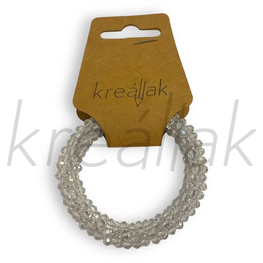 Karkötő - Átlátszó kis gyöngyös karkötő