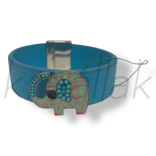 Kék elefántos karkötő