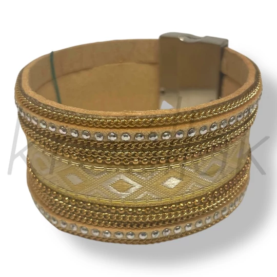 Arany láncos,köves karkötő