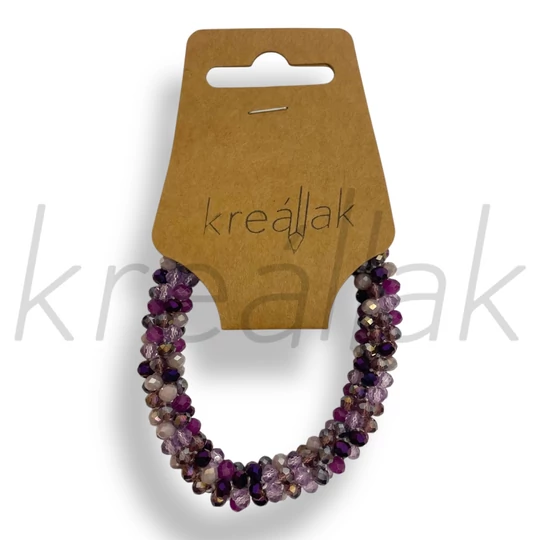 Lila vegyes apró gyöngyös karkötő