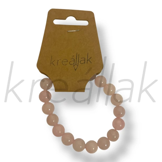 Rózsakvarc karkötő