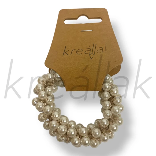 Törtfehér gyöngyös karkötő