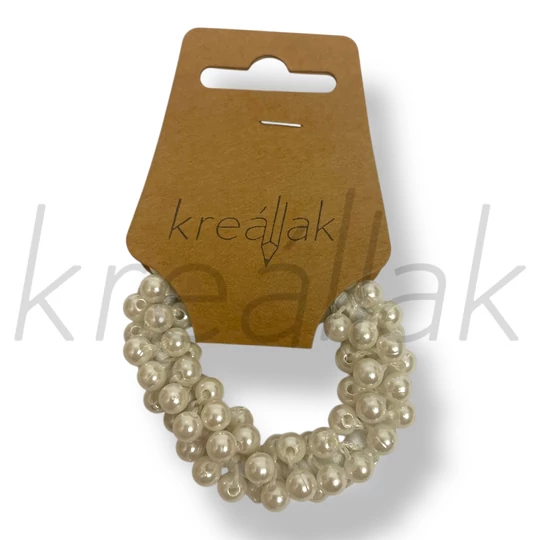 Fehér gyöngyös karkötő