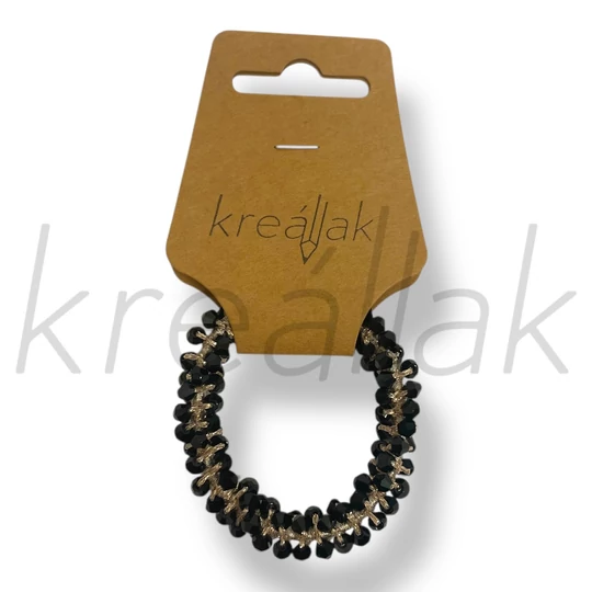 Fekete apró gyöngyös karkötő