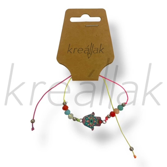 Neon Hamza kéz karkötő