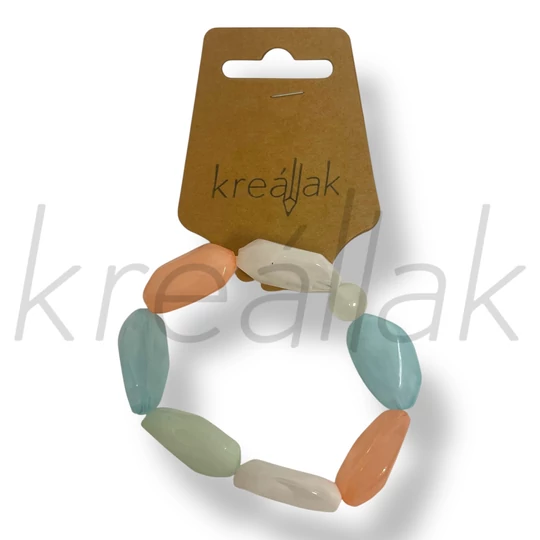 Nagy pasztell gyöngyös karkötő