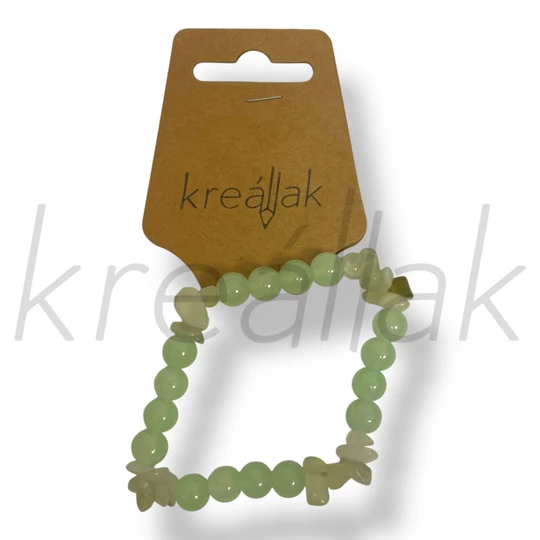 Zöld gyöngyös karkötő