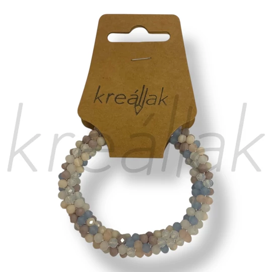 Apró gyöngyös púder színes karkötő