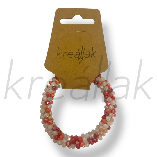 Apró vegyes piros gyöngyös karkötő