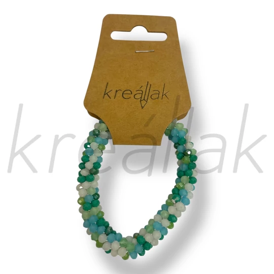 Türkizkék apró gyöngyös karkötő