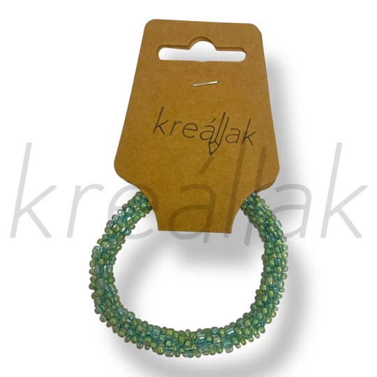 Apró gyöngyös zöld karkötő