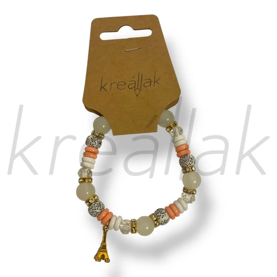 Barack Eiffel medálos karkötő