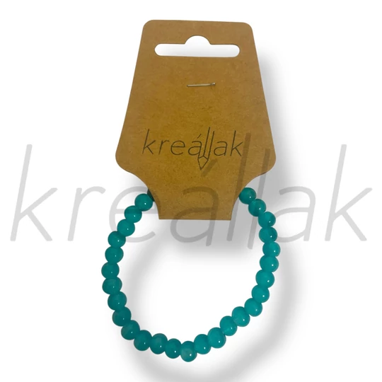 Türkizzöld gyöngyös karkötő