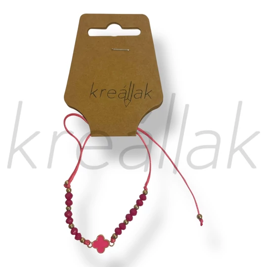 Pink lóherés karkötő