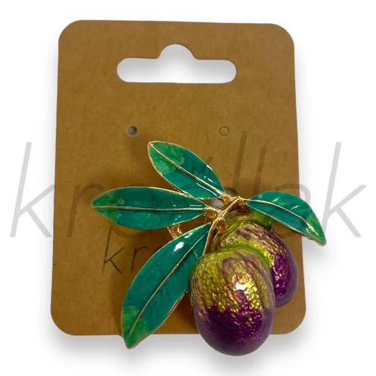 Bross - Szilvás kitűző arany