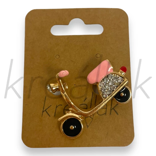 Bross - Pink robogó kitűző