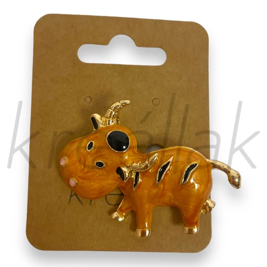 Bross - Barna boci kitűző