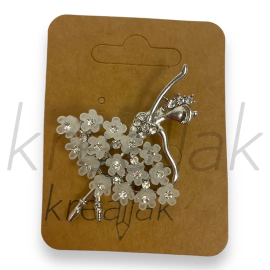 Bross - Köves balerína kitűző