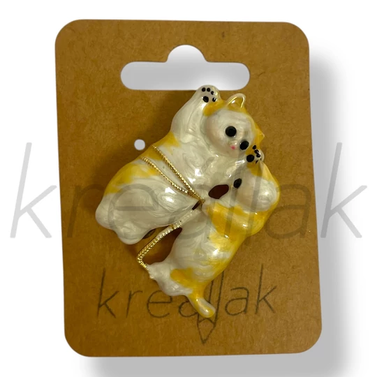 Páros cica kitűző