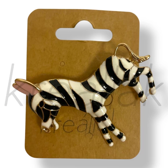 Zebra kitűző