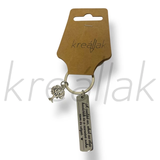 Szeretet fém kulcstartó