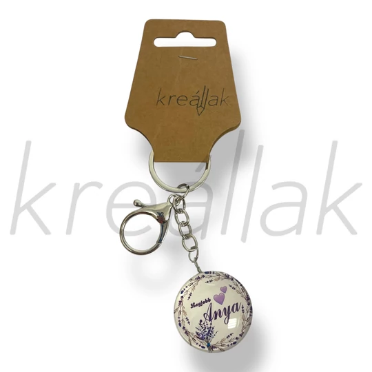 Legjobb anya levendula kulcstartó