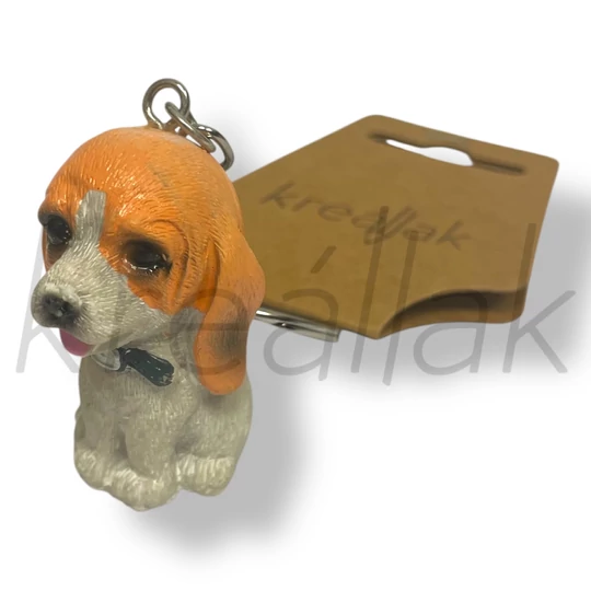 Kutya figura kulcstartó
