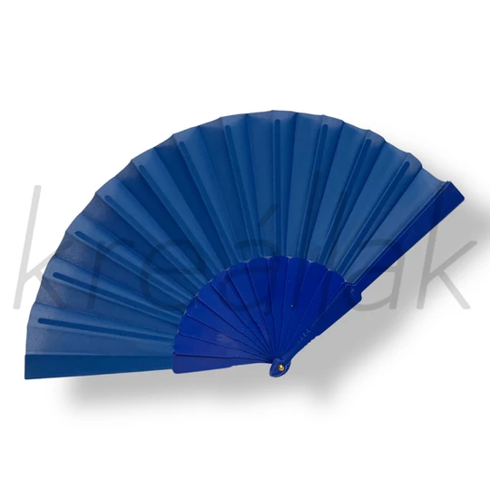 Királykék összecsukható legyező