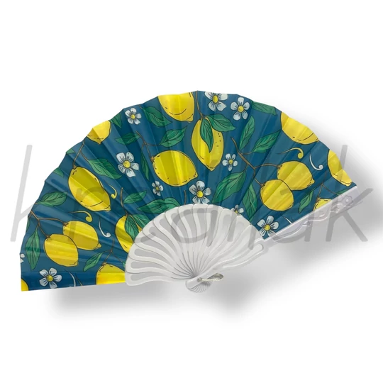 Sötétkék citromos legyező