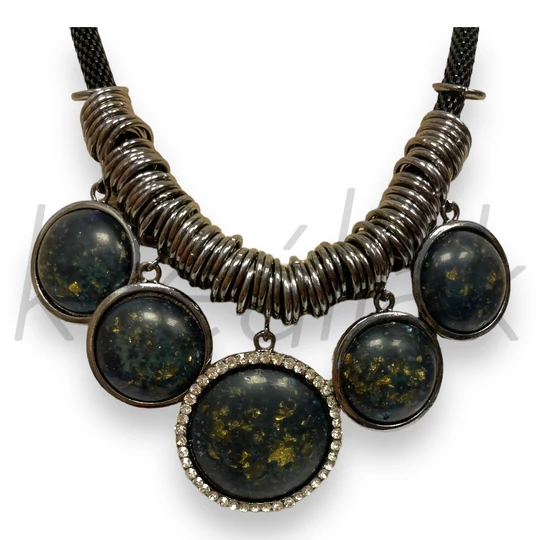 Lencsés nyaklánc fekete