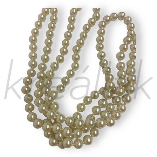 Gyöngyházfényű tekla gyöngy nyaklánc