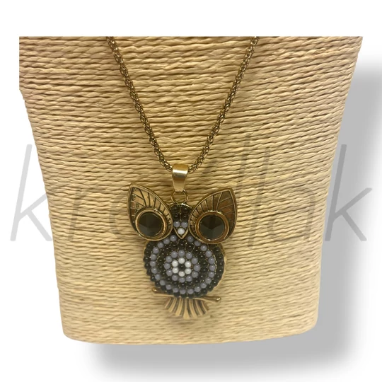 Arany baglyos nyaklánc