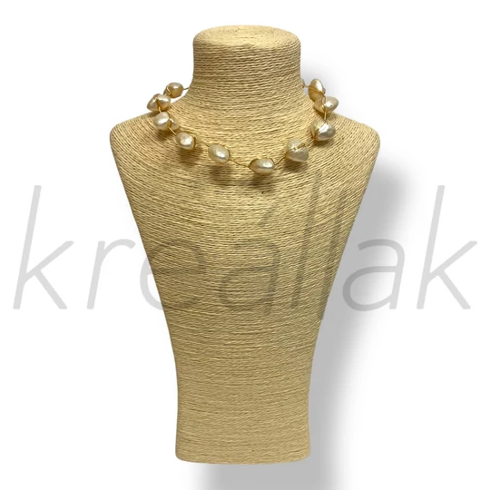 Szív gyöngyös nyaklánc