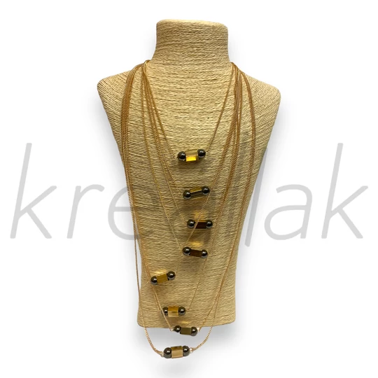 Nyaklánc - Többsoros arany láncos nyaklánc