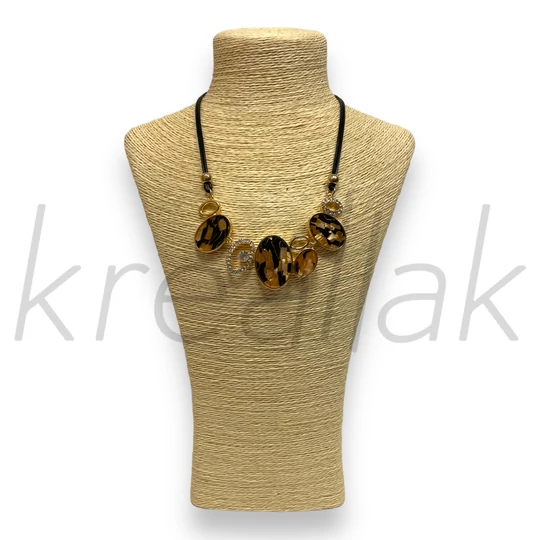 Nyaklánc - Arany nyaklánc ovális lapokkal-